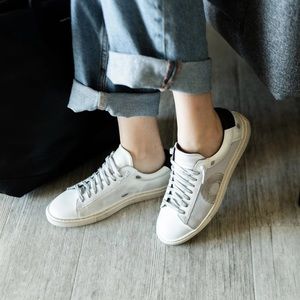 Oliver Cabell | The Low 1 | Epoch White Leather Sneakers 38